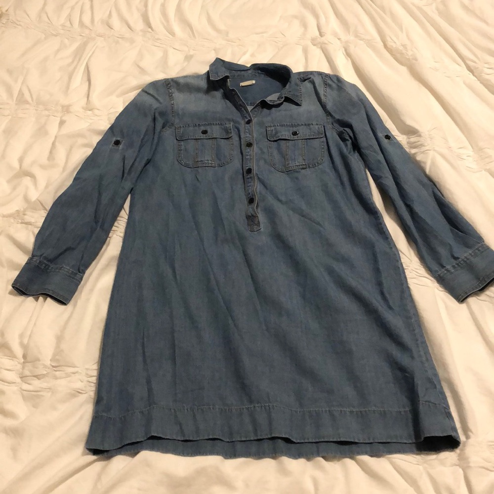 Jcrew chambray dress size 6. Excellent condition!